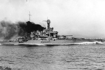 戦艦カリフォルニア (BB-44) 1921年頃