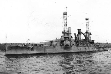 戦艦ミシガン (1912年10月 ニューヨーク海軍工廠)