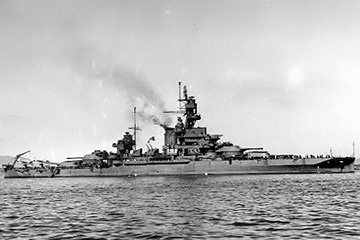 戦艦ペンシルヴァニア (1943年8月12日 アダック島アダック湾)